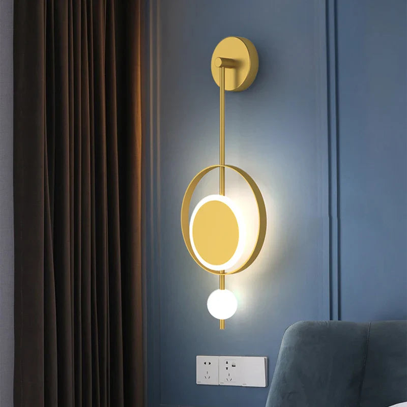 Afralia™ LED Nordic Wall Lights for Bedside Corridor Aisle Lighting - Stylish Indoor Decor