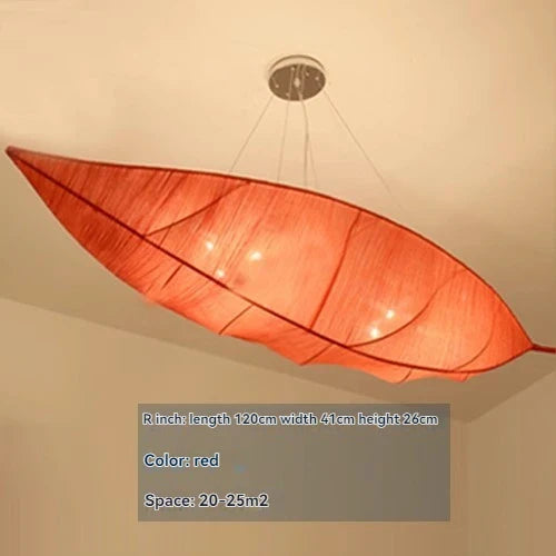 Afralia™ Retro Paper Fabric LED Pendant Light for Bedroom Teahouse Beauty Salon