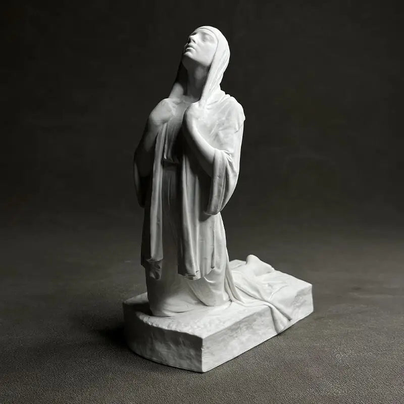 Afralia™ Christian Pray Sculpture Resin Figurine Home Decor Artistic Handicrafts