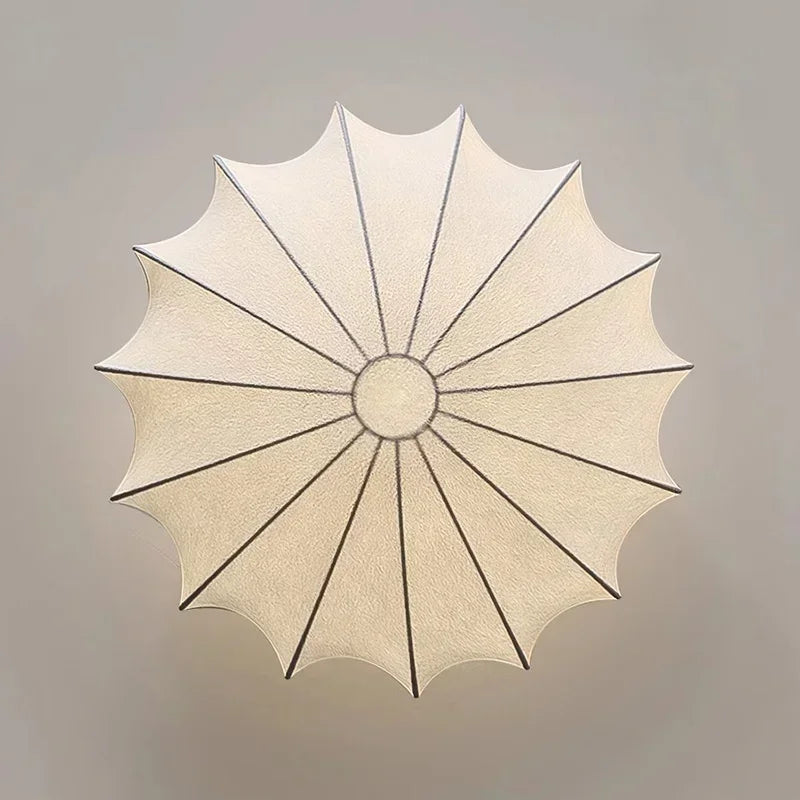 Afralia™ White Cloud Chandelier | Modern Nordic Silk Ceiling Light | LED Indoor Lighting