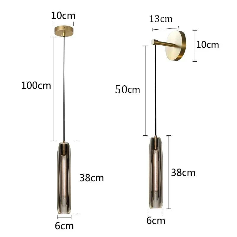 Afralia™ Copper Crystal Pendant Lamp for Indoor Living Room Dining Bar Bedroom