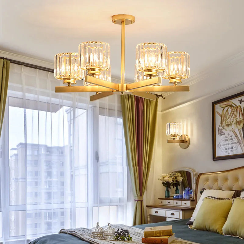 Afralia™ Round Black Chandelier Geometric LED Indoor Hanging Lighting For Modern Minimalist Living Room