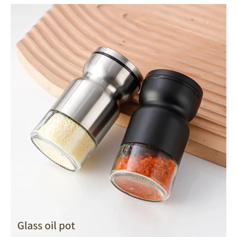 Afralia™ Stainless Steel Salt and Pepper Shaker Set