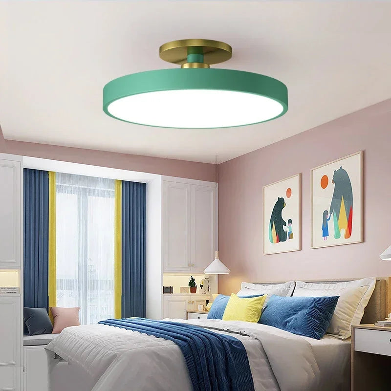 Afralia™ Modern Macaron Ceiling Chandelier - LED Ceiling Lights for Contemporary Indoor Lighting