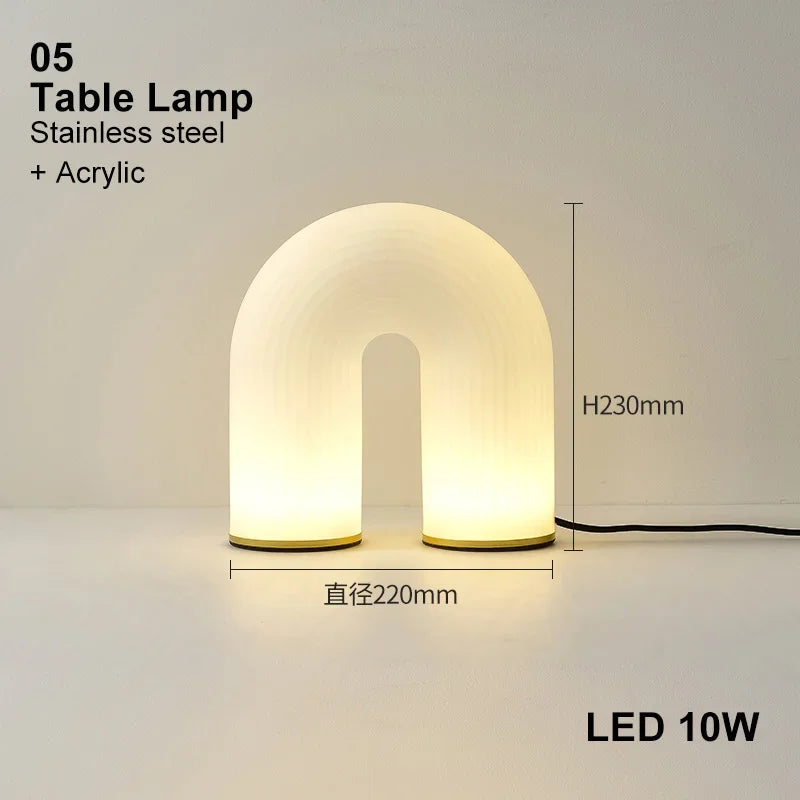 Afralia™ Luxury U Shaped Glass Pendant Light for Elegant Dining Room Decor