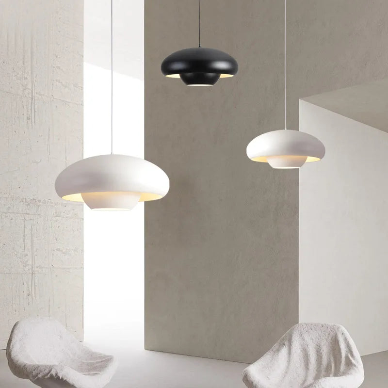 Afralia™ Nordic LED Mushroom Pendant Lamp for Home, Bedroom, Dining, Living room, Study, Bar