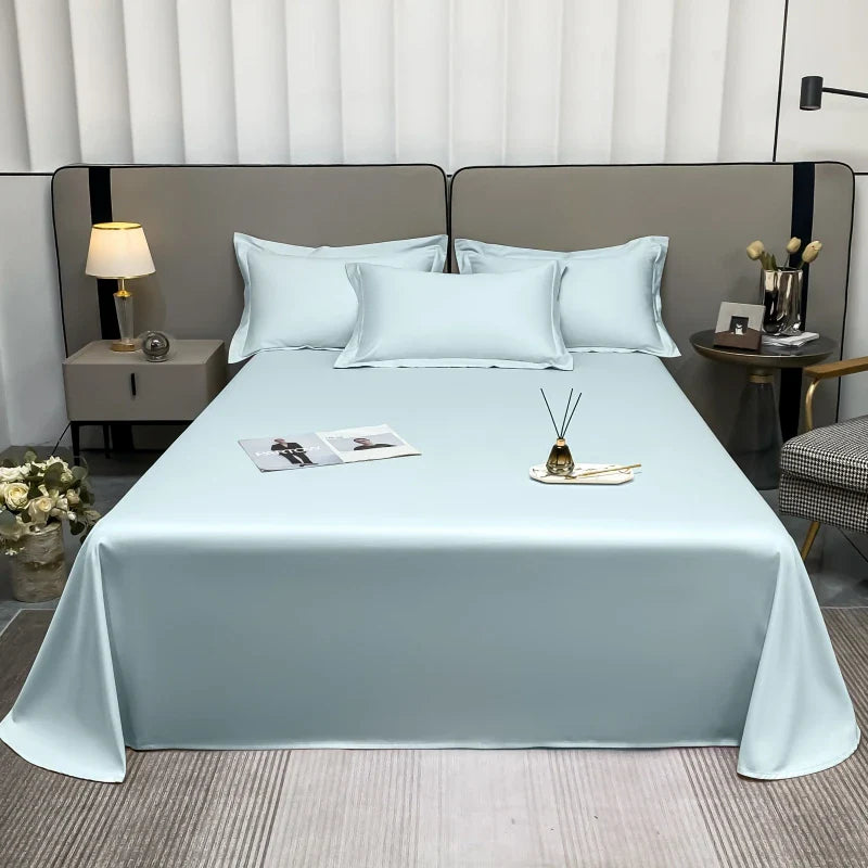 Afralia™ Premium Egyptian Cotton Flat Sheet in Various Sizes & Colors