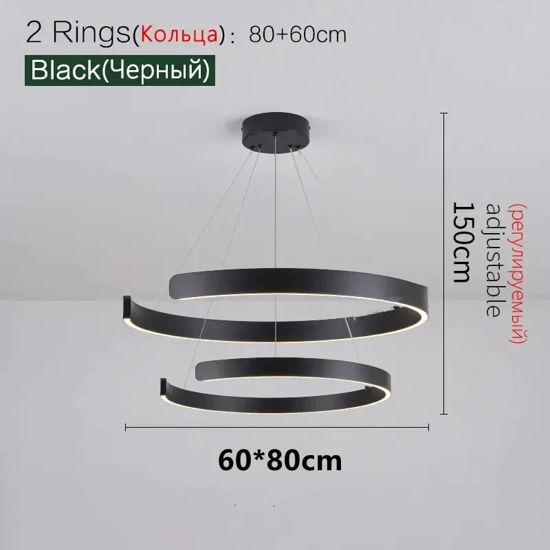 Afralia™ Modern LED Pendant Lights for Home Decor and Lighting Fixtures