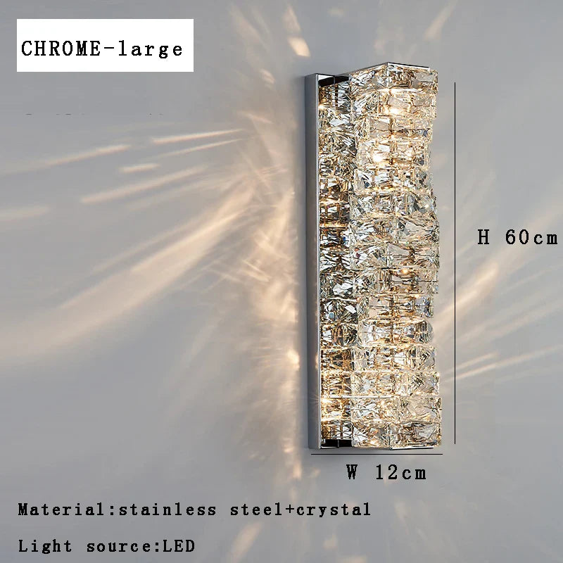 Afralia™ Crystal Wall Sconce Lamps: Luxury Indoor Wall Lights for Modern Room Decor & Bedside Lighting.