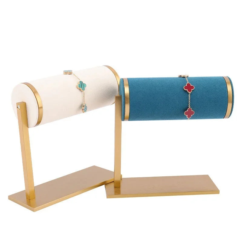 Afralia™ Velvet T-bar Bracelet Watch Organizer Display Stand