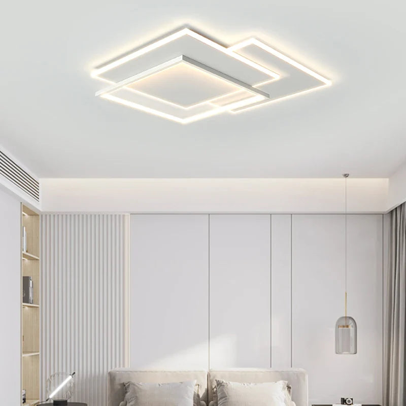 Afralia™ Modern LED Ceiling Chandelier for Living Room & Bedroom Lighting