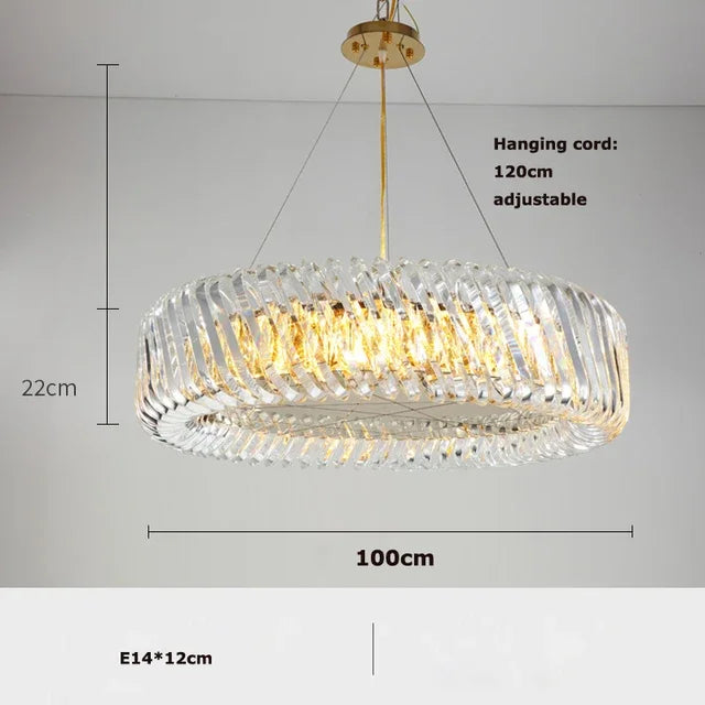 Afralia™ Modern Crystal LED Chandelier for Living Room and Bedroom Ceiling Lighting