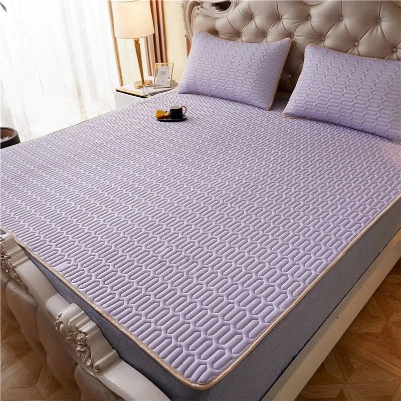 Afralia™ Summer Cooling Latex Bed Mat Set - Breathable & Comfortable