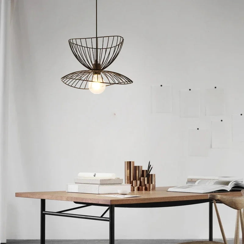 Afralia™ Mesh Metal LED Pendant Chandelier for Home Decor