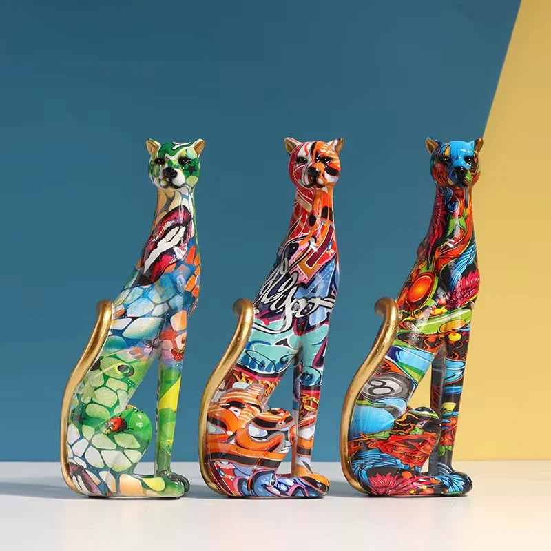 Afralia™ Leopard Resin Sculpture - Home Office Decoration & Gift