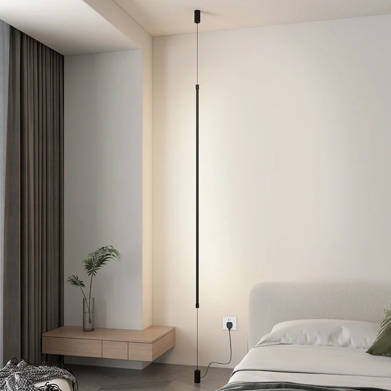 Afralia™ Black 120cm LED Floor Lamp Modern Home Lighting for Living Room Bedroom Dining