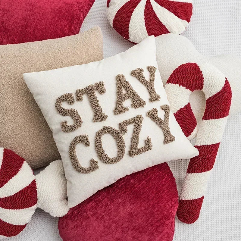 Afralia™ Christmas Candy Cushions: Festive Heteromorphic Decorative Pillows for Sofa