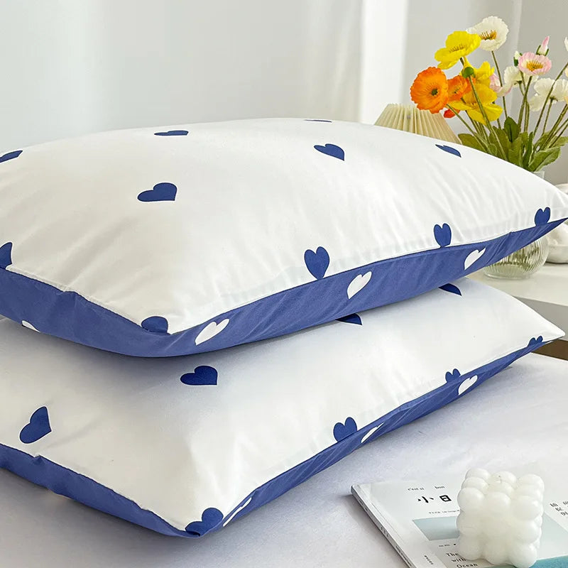 Afralia™ Love Printed Pillowcase Set - Simple Style, 2Pcs