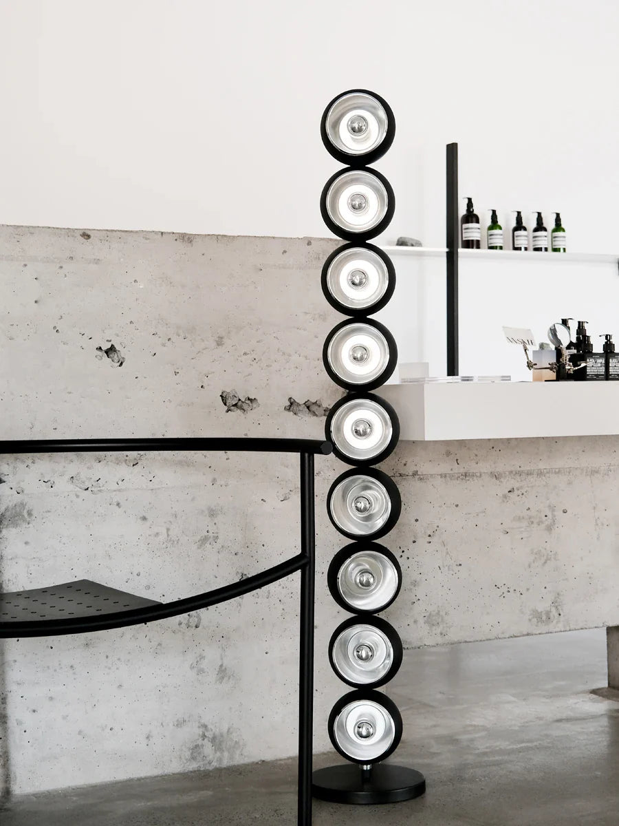 Afralia™ Metal Floor Lamp Silver Gold Minimalist Creative Standard Light