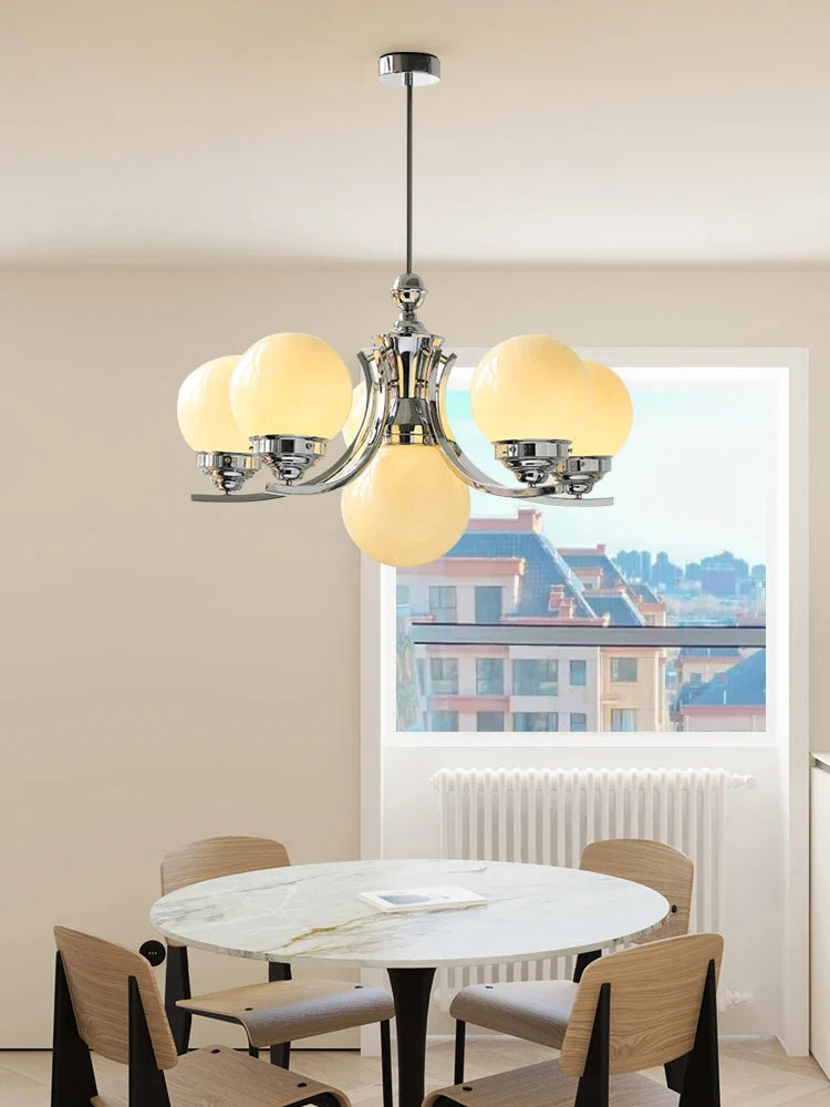 Afralia™ Glass Ball Chandelier for Modern Room Decor