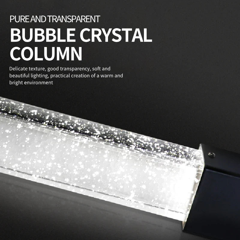 Afralia™ Crystal Bubble Chandelier Pendant Light - Modern Staircase Hanging Fixture