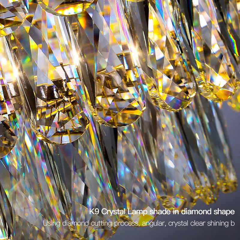 Afralia™ Crystal Chandelier: European Designer Style for Living Room, Bedroom & Dining Room