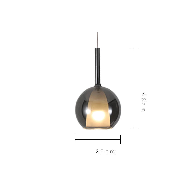 Afralia™ Designer Glass Chandelier Pendant Light for Dining Room Kitchen Loft Home Decor