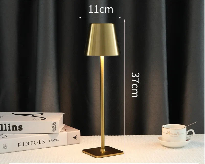 Afralia™ LED Desk Lamp: Wireless Touch Table Light with USB Charging