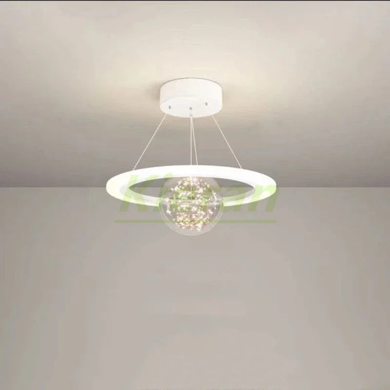 Afralia™ Saturn LED Chandelier: Nordic Modern Creative Lighting for Bedroom, Dining Room, Living Room