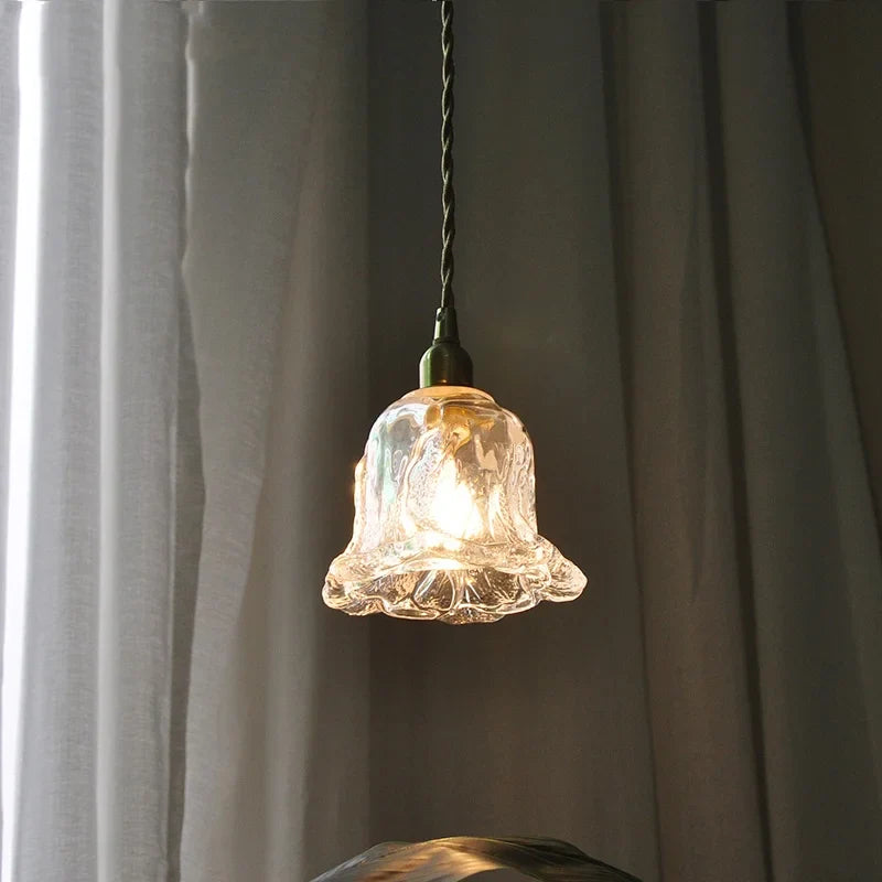 Afralia™ Copper Glass LED Pendant Lamp: Modern Nordic Kitchen Dining Room Lighting