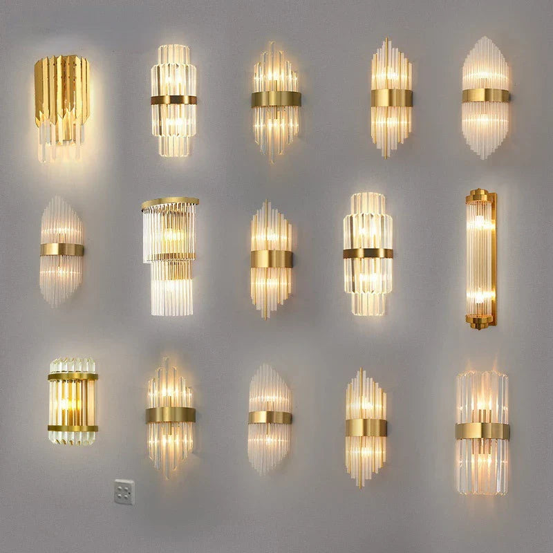 Afralia™ Crystal Wall Lamp: Modern Luxury for Living Room, Bedroom, and Aisle