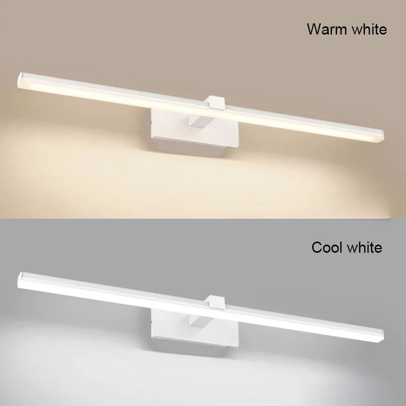 Afralia™ Modern Mirror Light Wall Lamp 40-70cm Indoor Bedroom Sconces