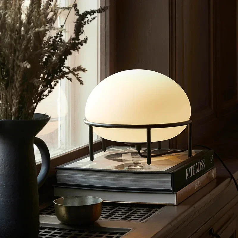 Afralia™ Glass Ball Table Lamp for Bedroom Living Room
