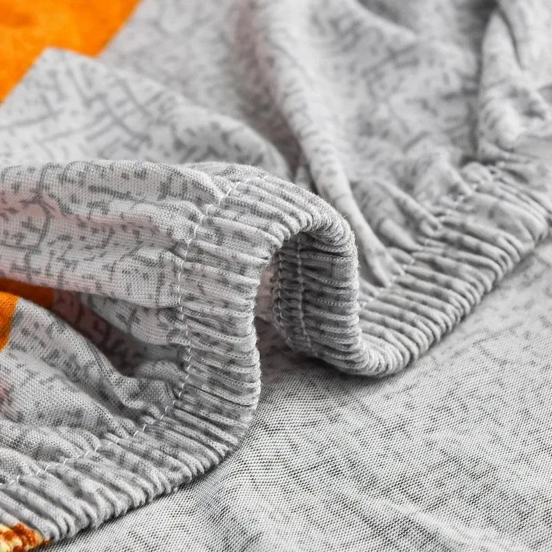 Afralia™ Colorful Block Sofa Covers: Stretchy Loveseat Sectionals, Couch, Chair Slipcover