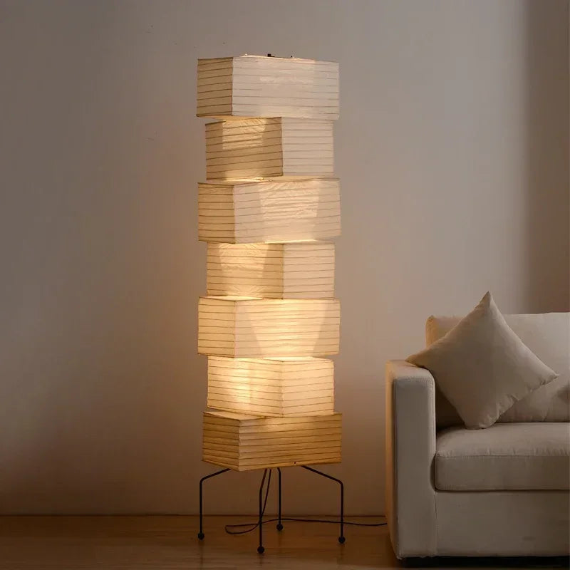 Afralia™ Noguchi Akari Floor Lamp LED E27 Modern Light for Living Room Sofas