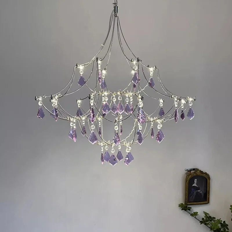 Afralia™ Nordic Firefly Crystal Chandelier for Modern Luxury Living Spaces