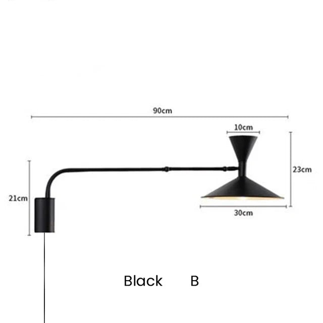 Afralia™ Marseille Adjustable Wall Lamp Rotatable Sconce for Living Room & Bedroom
