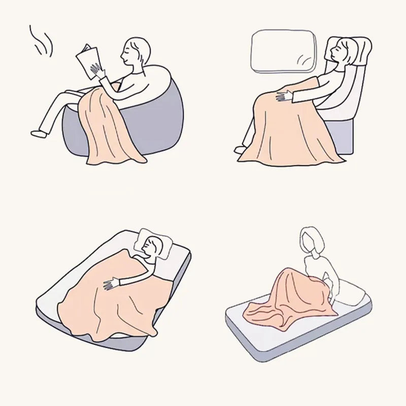 Afralia™ Luxe Milk Velvet Blanket: Thick & Cozy Faux Fur Throw for Home & Office