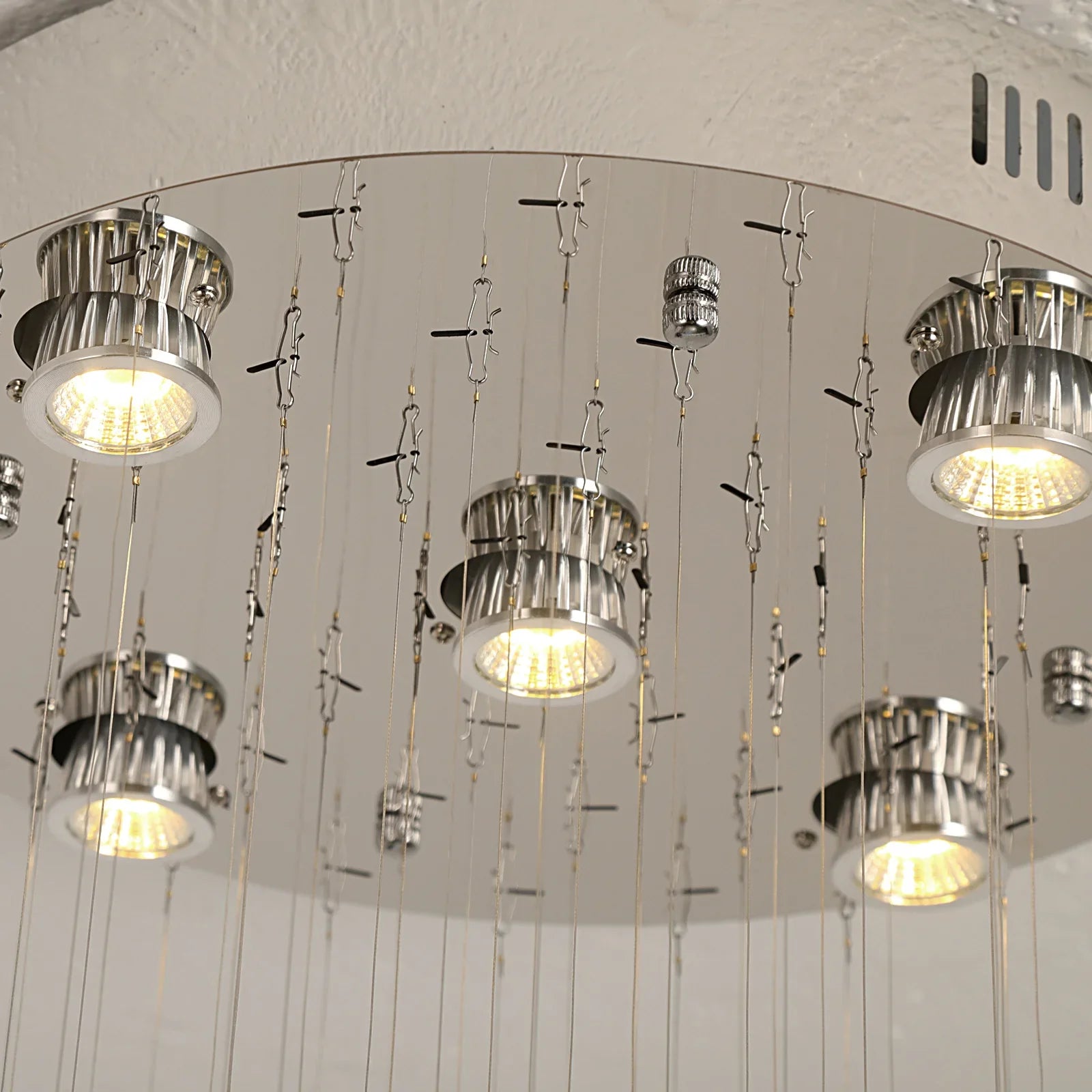 Afralia™ Crystal Ring Pendant Chandelier: Modern Ceiling Light for Living & Dining Room