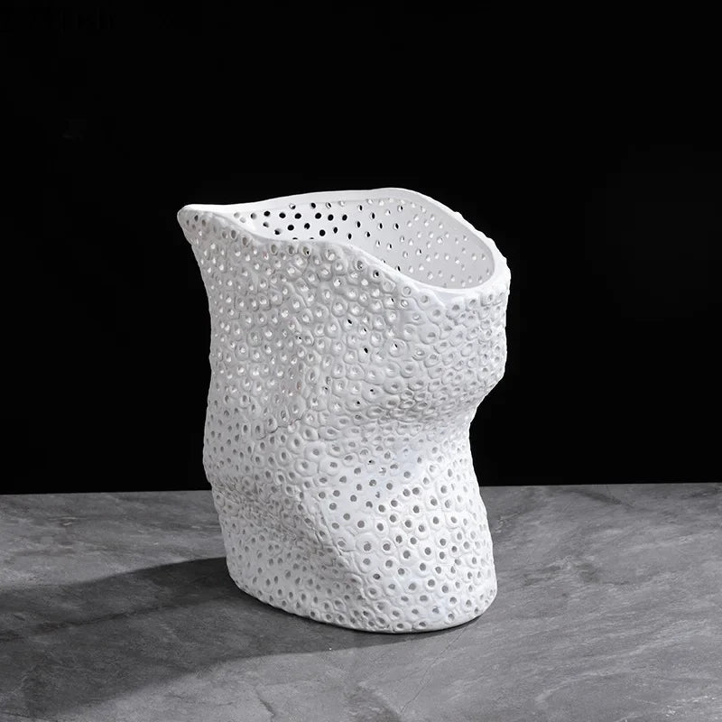 Afralia™ Ceramic Vase Flower Pot Desk Ornament Room Aesthetic Decor Arrangement