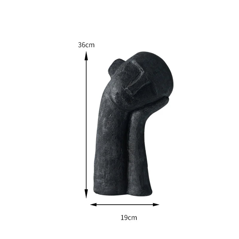 Afralia™ Sleeping Figures Resin Ornaments Crooked Head Decoration Sculpture Decor Figurines