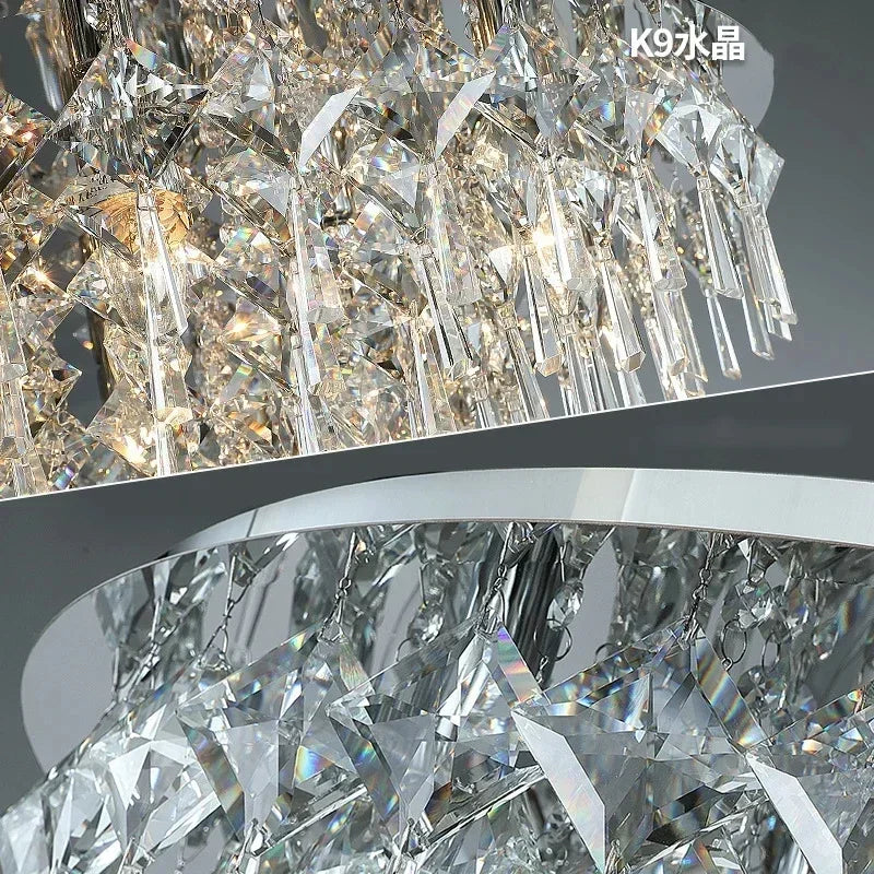 Afralia™ Crystal Ceiling Lamp: Luxury Modern LED Ceiling Light for Home Indoor Lighting