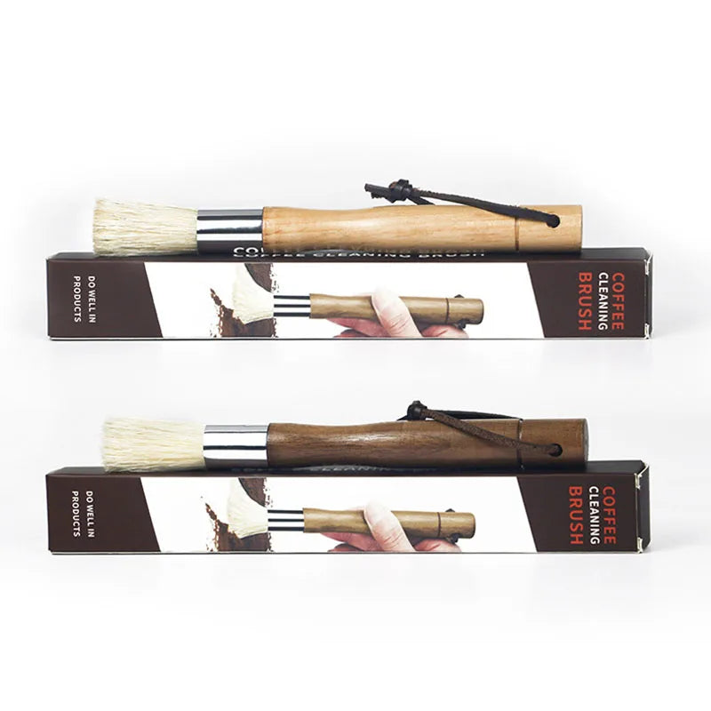 Afralia™ Coffee Grinder Cleaner Brush Handle - Espresso Bean Powder Grain Cleaning Tool