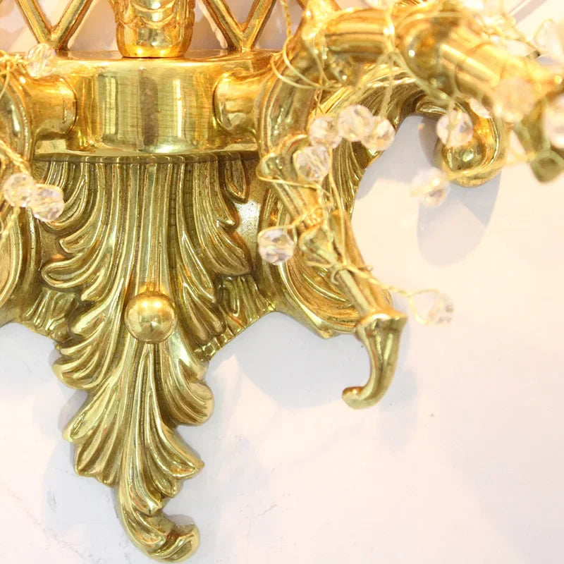 Afralia™ Luxury Copper Bird Wall Lamp: European Style, French Retro Design for Living Room or Corridor