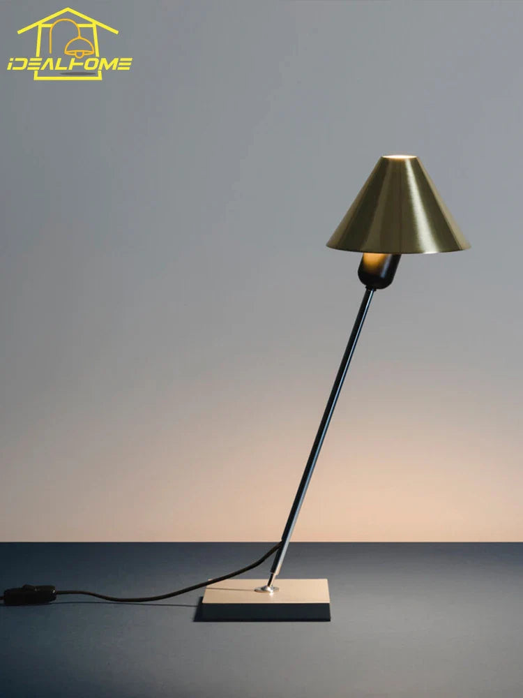 Afralia™ Stainless Steel Copper Table Lamp LED E27 Modern Desk Light - Bedroom Study Studio