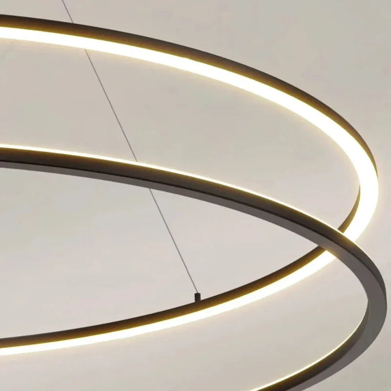 Nordic LED Pendant Light by Afralia™ - Modern Acrylic Chandelier