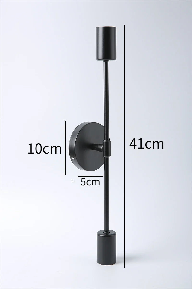 Afralia™ LED Wall Lamp: Modern Two Arm E27 Bedroom Lighting for Bedside, Bathroom Mirror, Vanity.