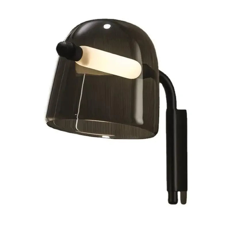 Afralia™ Nordic Glass Wall Lamp for Bedroom Study Aisle, Minimalist Design, Decorative Lighting