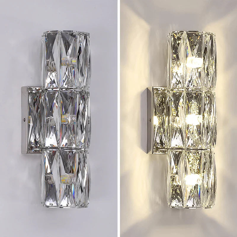 Afralia™ K9 Crystal LED Wall Lamp: Modern Luxury Nordic Sconces for Home Lighting