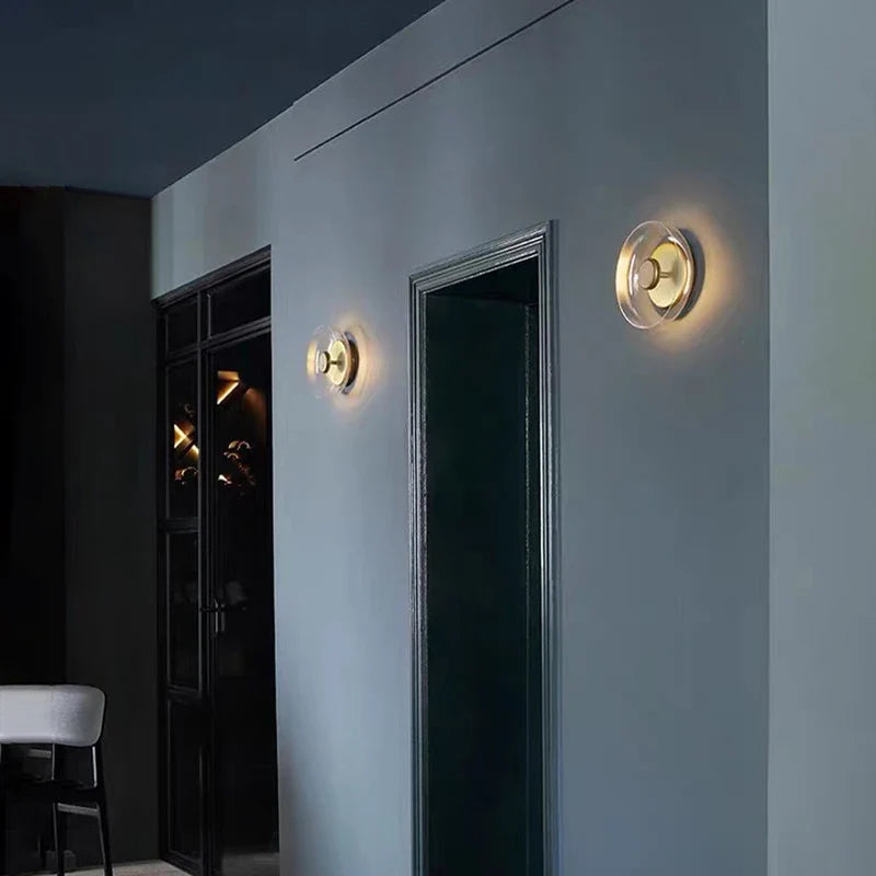 Afralia™ Nordic Glass Wall Lamp, Elegant Design for Bedroom, Living Room, Hotel Lighting